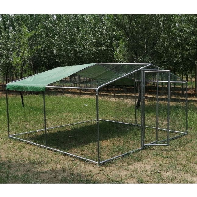 Parc à Poules - Enclos 12m² Ø38mm 4x3x2,25m - Acier Galvanisé