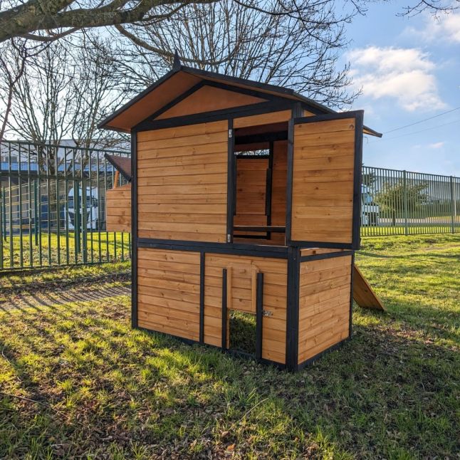 Poulailler Vorwerk toit shingle 10 à 12 poules