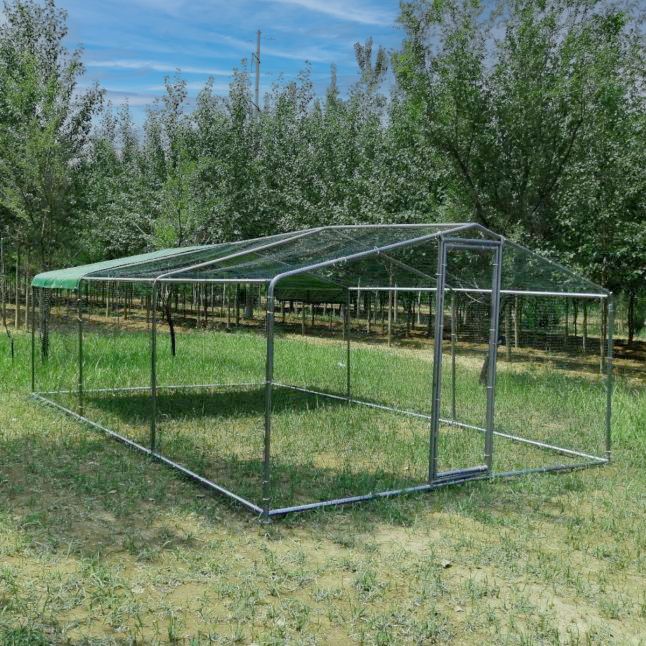 Parc à Poules - Enclos 18m² Ø38mm 6x3x2,25m - Acier Galvanisé