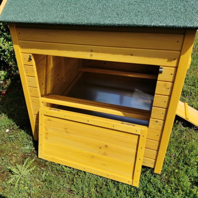 Poulailler Bassette XL toit shingle vert 6 à 8 poules
