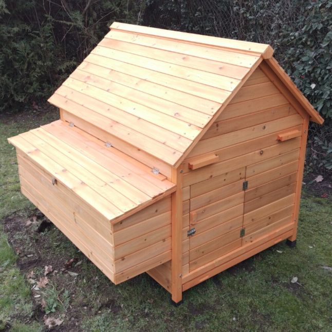 Poulailler Cémani XL toit bois 6 à 10 poules