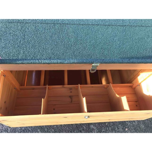 Poulailler Landais 6 à 10 poules toit shingle vert